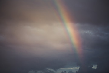 Colorful rainbow in the sky