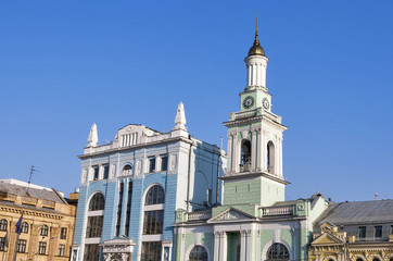 Former Greek Monastery on the Kontraktova Square in Kiev, Ukraine