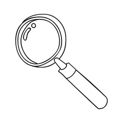 Magnifying glass icon vector illustration graphic design