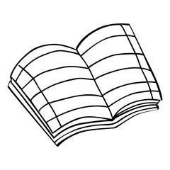 Education and book isolated flat icon.