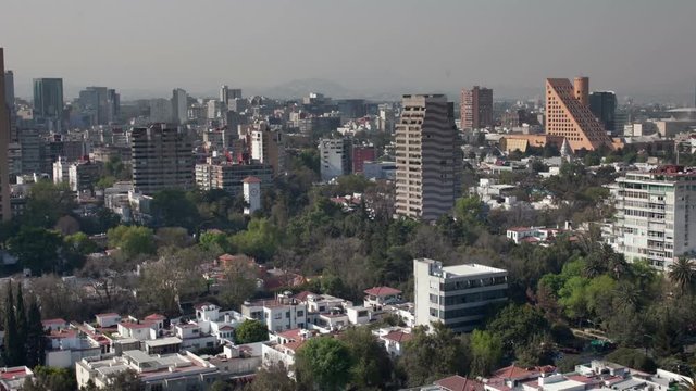 the mexico city skyline DF