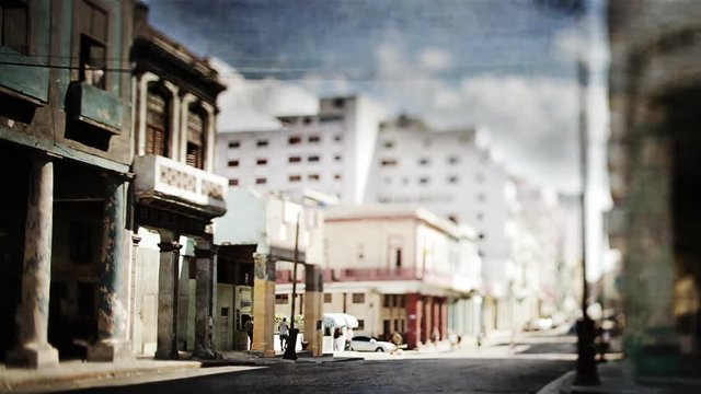 La havana street scene cuban lifestyle