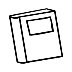 Education and book isolated flat icon.