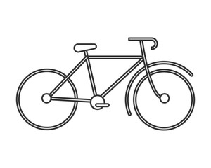 Obraz premium flat design single bike icon vector illustration