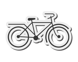 Fototapeta premium flat design single bike icon vector illustration
