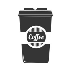 coffee cup drink isolated flat icon design