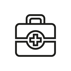 First aid icon on white background