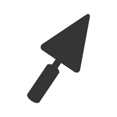 spatula trowell construction tools storage cement vector graphic isolated and flat icon