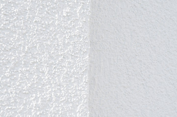 Renovierte Fassade, Malerarbeiten, Strukturputz, Hintergrund, zwei Seiten, Hausecke außen