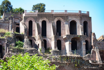 Obraz premium Ancient Ruins in Rome, Italy