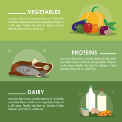 Nutrition and Healthy food concept represented by Infographic icon. Colorfull and flat illustration.