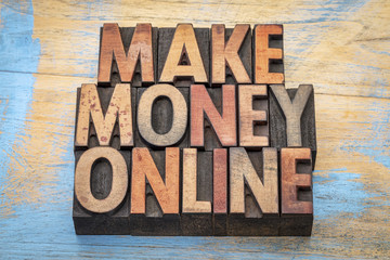 make money online in wood type