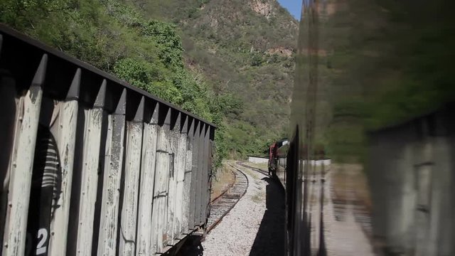train passing through copper canyon mexico