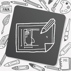 blueprint doodle