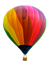 Naklejka premium Hot air balloon isolated on white