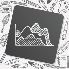 infographic chart doodle drawing
