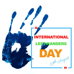 Left-handers day, August 13th