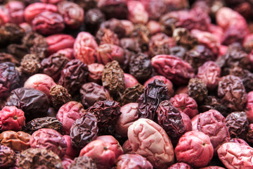 Fruits kept dried naturally