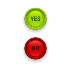 Yes and no buttons.