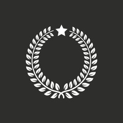 Laurel wreath - vector icon.