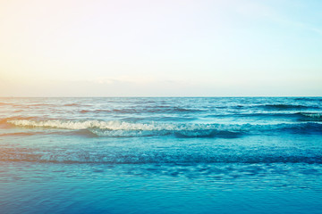 Fototapeta na wymiar blue sea with sun shine