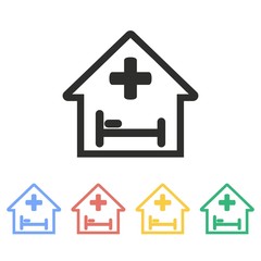 Hospital - vector icon.
