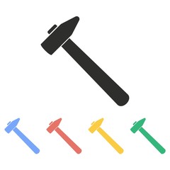 Hammer - vector icon.