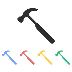 Hammer - vector icon.