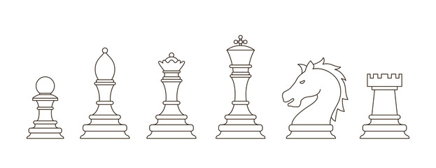 Fototapeta na wymiar Chess pieces icon