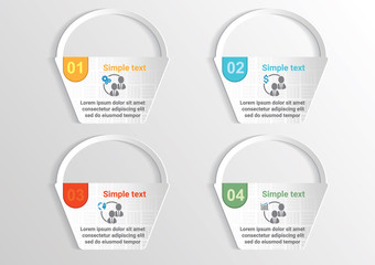 Infographic banners Templates for Business.Vector basket design