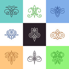 Set of ornament elements.