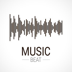 Music beat. Abstract equalizer.
