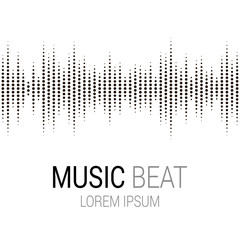 Music beat. Abstract equalizer.