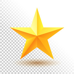 Fototapeta premium Gold star icon.