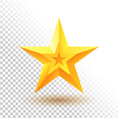 Obraz premium Gold star icon.