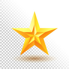 Obraz premium Gold star icon.
