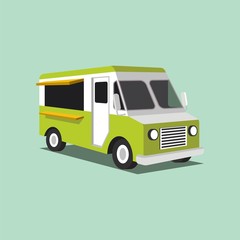 Food truck illustration vector