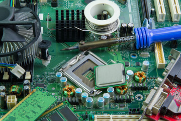Computer motherboard and equipment repair.
