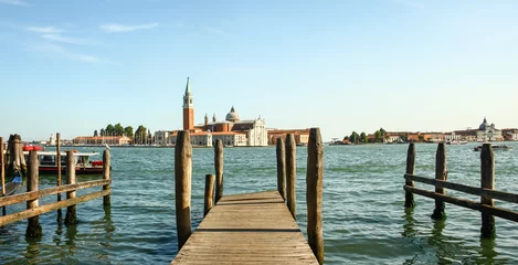 Fotobehang Panoramisch uitzicht op het eiland San Giorgio Maggiore, Venetië, Veneto, I © farbregas1987