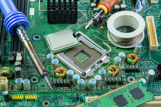 Computer motherboard and equipment repair.