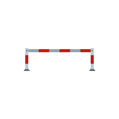Barrier icon in flat style isolated on white background