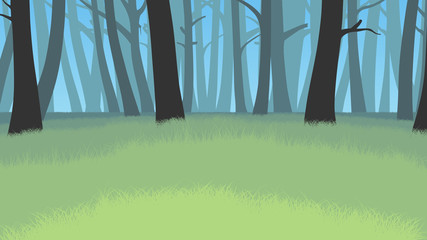 forest landscape illustration