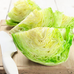 Cutted iceberg lettuce
