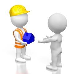 Obraz premium 3D property developer concept