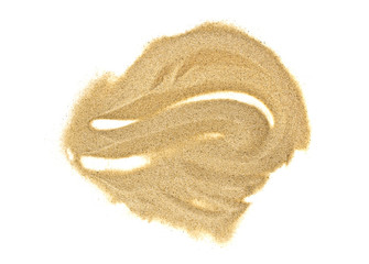 Pile of sand isolated on a white background