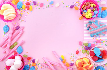 Naklejka na ściany i meble Bright colorful candy background
