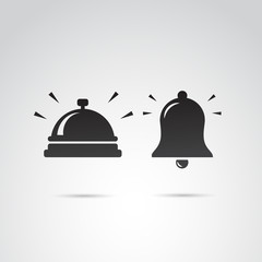 Bell vector icon set.