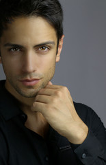 Portrait of an handsome male posing 