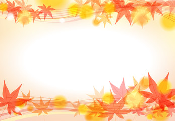 Fototapeta premium autumn maple wave background