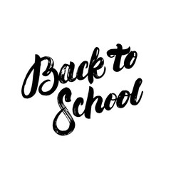 Back to School hand written lettering calligraphy for background.